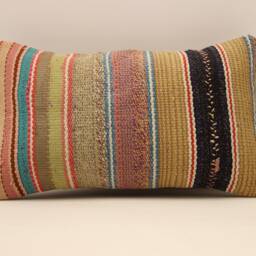 Throw Pillow, Sofa 12x20 in 30x50 cm, Vintage Kilim Pillow, Home Cushion Cover Boho Pillow Koef-792 - thumbnail 2