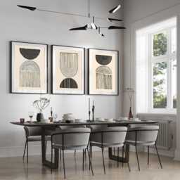Neutral Abstract Art Prints, Modern Art, Beige Wall , Home Decor Set Of 3 , A5, A4, A3 A3+ A2 A1 Sizes, Fast Delivery - thumbnail 2