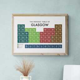 Glasgow Periodic Table Print, Poster Wall Art, Gifts - thumbnail 2