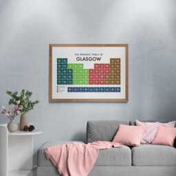 Glasgow Periodic Table Print, Poster Wall Art, Gifts - thumbnail 3