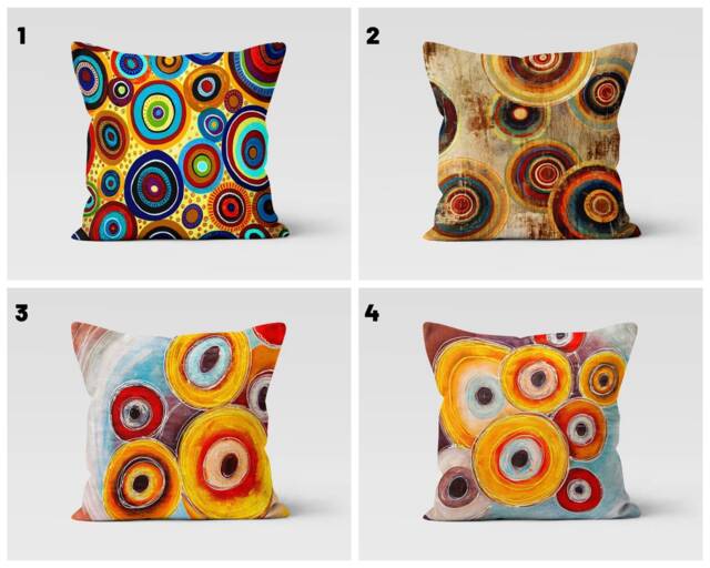 Abstract Decorative Cushion Cover/Decorative Geometric Pillow Covers/Housewarming Case/Throw Top/Gift For Her - image 1