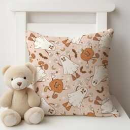 Boho Ghost Bedding, Kids & Baby First Halloween, Duvet Covers, Fitted Sheets, Halloween Spooky Bedding - thumbnail 2