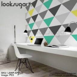 Large Triangle Wall Decals - Modern Geometric Pattern Removable Art For Home, Office, & Retail Lswp-Ap0020 - thumbnail 1