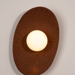Textured Terracotta Led Wall Lamp 11 - thumbnail 3
