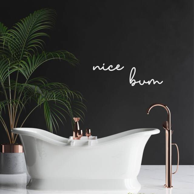 Nice Bum Word For Bathroom Lounge Bedroom D??cor Sign - Wall Art Wc Acrylic Bath Interior Design - image 1