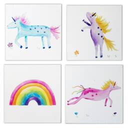 Rainbow Art, Painting, Canvas, Nursery Decor, Girls Decor - thumbnail 2