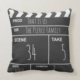 Cinema Pillow Cover/Movie Hollywood Cushion Cover/Home Theater Throw Cover/Popcorn Case/Cinema Movie Home Decor/Gift For Her - thumbnail 4