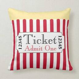 Cinema Pillow Cover/Movie Hollywood Cushion Cover/Home Theater Throw Cover/Popcorn Case/Cinema Movie Home Decor/Gift For Her - thumbnail 3