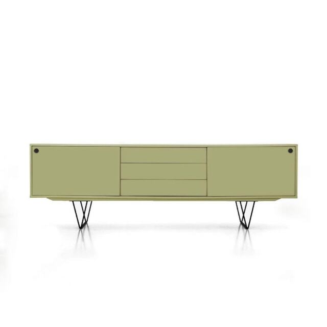 Vinyl Record Storage - Cabinet Player Stand Medium Sideboard Solid Wood Table Livlo N-S02 - image 1