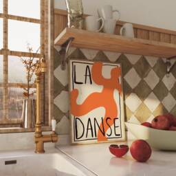 La Danse Unframed Print French Dance Poster Abstract Home Decor Art Colourful Prints Living Room Kitchen - thumbnail 2
