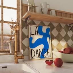 La Danse Unframed Print French Dance Poster Abstract Home Decor Art Colourful Prints Living Room Kitchen - thumbnail 3