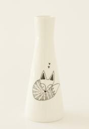 Ceramic Vase - Slumbering Fox - thumbnail 1