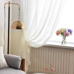 Custom Curtain Made To Measure White Voile - thumbnail 2