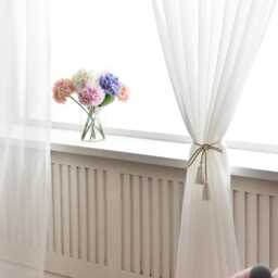 Custom Curtain Made To Measure White Voile - thumbnail 3