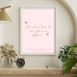 Magnolia Parks Print, Merch, How Many Loves Do You Get in A Lifetime, Bookish Prints, Book Wall Art, Gift - thumbnail 2