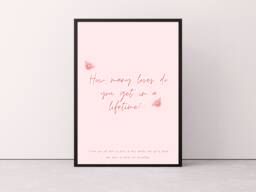 Magnolia Parks Print, Merch, How Many Loves Do You Get in A Lifetime, Bookish Prints, Book Wall Art, Gift - thumbnail 1