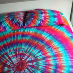 Handmade Tie Dye Bedding Set - Ultra Soft Cotton - thumbnail 3