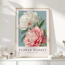 Flower Market, Market Print, Poster, Art, Exhibition Trendy Wall Y2K Decor - thumbnail 1