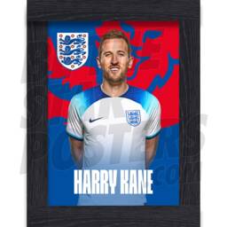England Kane 22/23 Home Headshot Poster - Officially Licensed Product A4/A3 + Framed Option - thumbnail 2