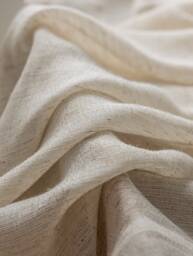 Mullen Sheer Curtain, Faux Linen Custom Curtain Panel, Cotton Drape, Extra Long For Living Room Bedroom, 1Pc - thumbnail 1