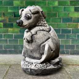 stone Baby Dragon Sculpture Concrete Scary Figurine Cement Animal Decoration Outdoor Wildlife Ornament Dragon Lover Gift Front Door Decor - thumbnail 4