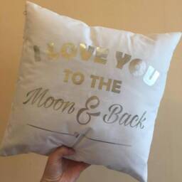 I Love You To The Moon & Back, Pillow Cases, Living Room Decor, Floor Pillow, Garden Kids Rustic Home Decor - thumbnail 3