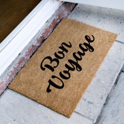 Bon Voyage Camper Rv Door Mat - Personalized Doormat For Dad Funny Camping Gift Custom Travel Quote - thumbnail 2