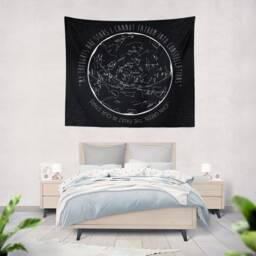The Fault in Our Stars Tapestry, John Green Quote, Constellation Wall Art - thumbnail 3