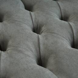 2 Seater Silver Grey Velvet Chesterfield Sofa, British Handmade - thumbnail 4