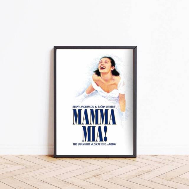 Mamma Mia Musical Print, Poster, Broadway Theatre London West End Show Wall Art Christmas Gift For Fans - image 1
