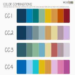Modern Layered Cuckoo Clock, Colorful Wooden Wall Decor, Scandinavian Design - thumbnail 4