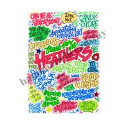 Heathers - Musical Theatre Poster, Broadway Wall Art, Lover Gift, Music Home Decor - thumbnail 1