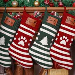 Personalized Christmas Stockings, Pet Paw Stockings, Family Dog Cat Stocking, Christmas Gift - thumbnail 4