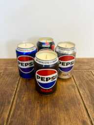 Pepsi Can Candle - Smells Like The Drink Scented Soy Wax Max Diet Cherry - thumbnail 1