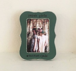 Papa's Little Girl Christmas Gift, Holiday Picture Frame Grandparents Grandpa - thumbnail 1