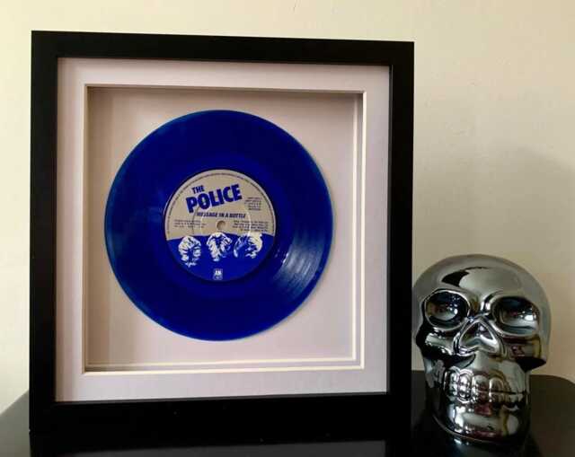 The Police - Message in A Bottle Framed 7 Inch Vinyl Record Music Wall Art Gift - image 1