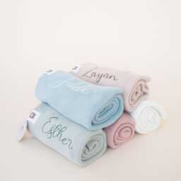 Personalised Knitted Baby Blanket Super Soft - thumbnail 3