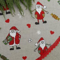 Santa Christmas Tree Skirt Decor Holiday Scandinavian Gift Ornament Swedish Nordic - thumbnail 4