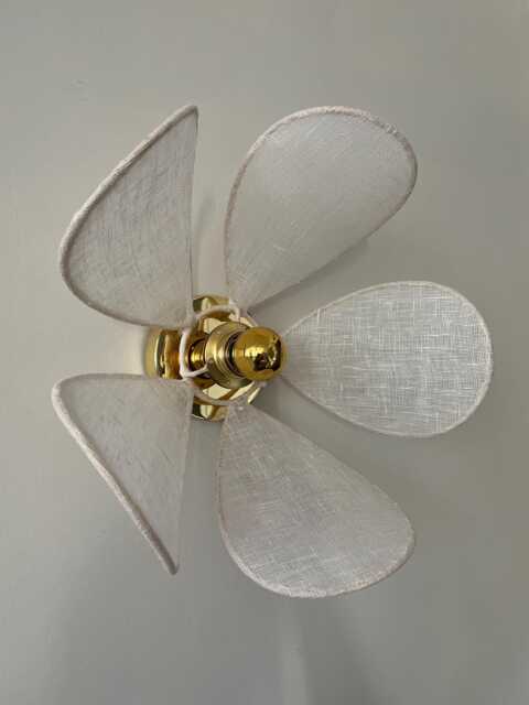 Flower-Shaped Wall Light Fixture Handmade in France - image 1