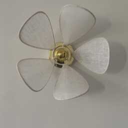 Flower-Shaped Wall Light Fixture Handmade in France - thumbnail 4