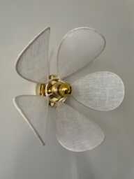 Flower-Shaped Wall Light Fixture Handmade in France