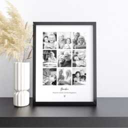 Personalised Bereavement Photo Frame, Sympathy Collage Print For Remembrance, Memorial Tribute Loss Of A Loved One, in Loving Memory - thumbnail 3