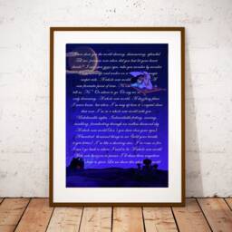 Aladdin A Whole New World Lyrics Wall Art Print - Home D??cor Digital Poster - thumbnail 2