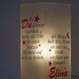 Lamp For Birth, Baptism, Gift - Customizable - thumbnail 4