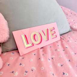 Mirrored Love Sign - Valentine's Decoration Romantic Home Decor Gift For Loved Ones - thumbnail 2