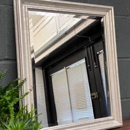 Handmade Wall Mirror Handcrafted Mirror Sevilla Silver Contemporary Design - thumbnail 2