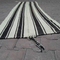 Vintage Turkish Kilim Runner Rug Natural Oushak Hallway Rug - 8x2.36 Ft - thumbnail 4