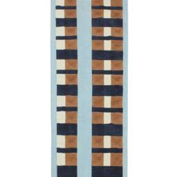 Handmade Block Printed Cotton Rug Bohemian Style, Custom Size - thumbnail 4