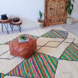 Soft Moroccan Rug, Beni Ourain Berber Area 6x10 Ft - thumbnail 2