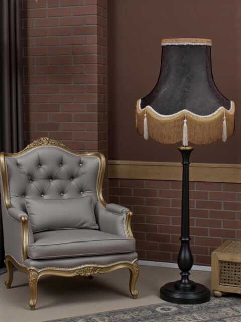 Black Paisley Fabric Lampshade Handmade For Ceiling Pendants, Bedside & Table Lamps, Standard Lamp Shades, Candle Clip On Wall Lights - image 1